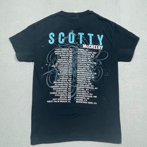 Scotty‎ McCreery Shirt Men Small See You Tonight Tour Country Concert Black - Picture 6 of 8